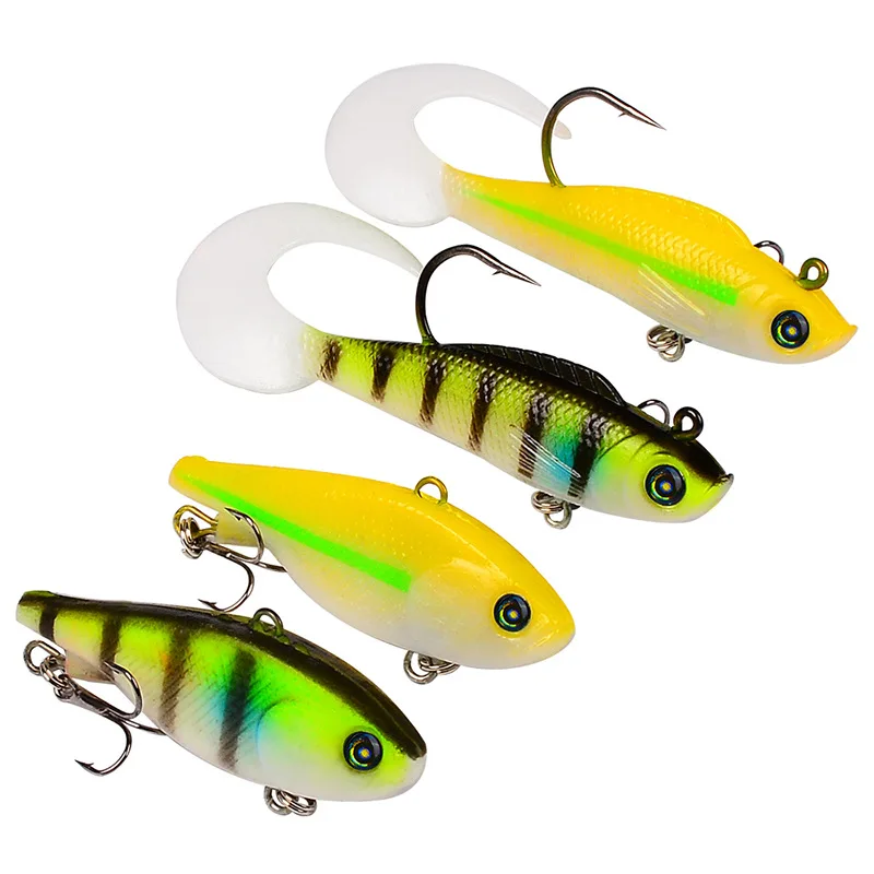 1PC 5/9CM 13.5g/16.5g Soft Bait Jig Fishing Lure With Lead Head Fish Swimbait Treble Hook Fishhook Fishing Tackle
1PC 5/9CM 13.5g/16.5g Soft Bait Jig Fishing Lure With Lead Head Fish Swimbait Treble Hook Fishhook Fishing Tackle