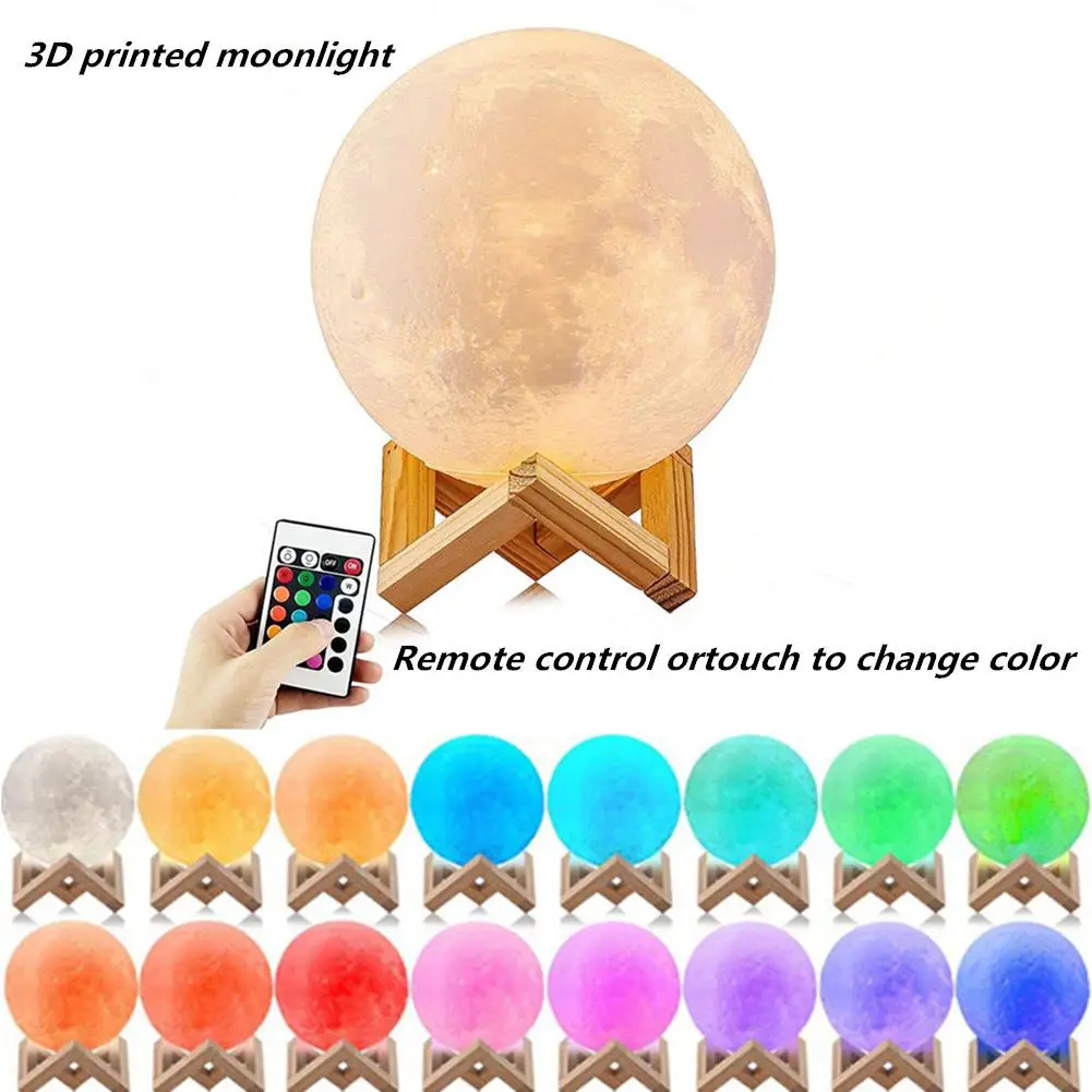 SOLLED LED 16 Colors 3D Printing Warm Moon Lamp with Remote Control Touch Control Light for Room Office Decoration
SOLLED LED 16 Colors 3D Printing Warm Moon Lamp with Remote Control Touch Control Light for Room Office Decoration