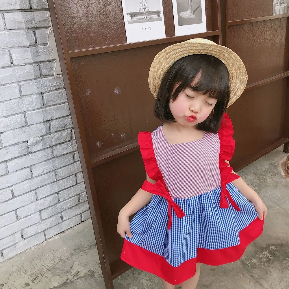 12M toddler girl dresses new design Red and blue plaid stitching dress girls dresses for party and wedding baby girls clothes
12M toddler girl dresses new design Red and blue plaid stitching dress girls dresses for party and wedding baby girls clothes