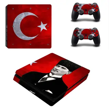

Turkey National Flag Ataturk PS4 Slim Skin Decal Vinyl for Sony Playstation 4 Console and Controllers PS4 Slim Skin Sticker