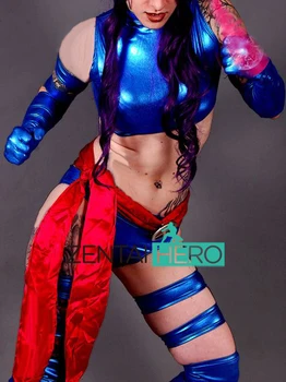 Free Shipping 2017 Halloween Costumes, Sexy Women X- Men Psylocke Costumes Blue Shiny Superhero Cosplay Costume With Belt
Free Shipping 2017 Halloween Costumes, Sexy Women X- Men Psylocke Costumes Blue Shiny Superhero Cosplay Costume With Belt