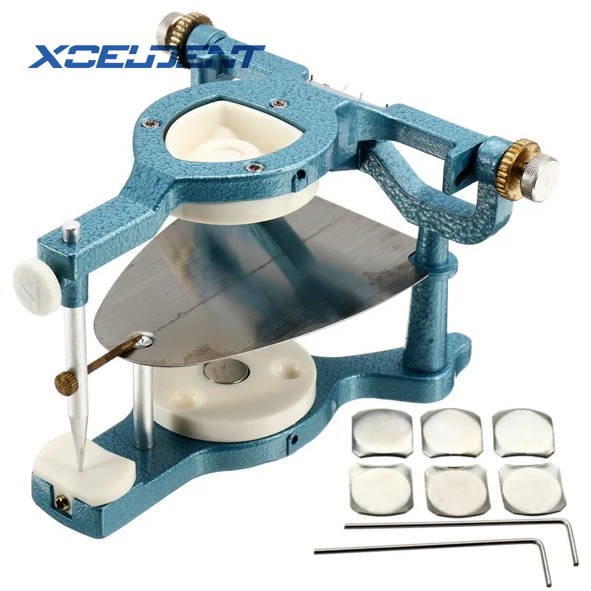 Dental Laboratory Big Size Silvery Alloy Articulators Adjustable Denture Magnetic Anatomic Articulator for Dental Lab Use
Dental Laboratory Big Size Silvery Alloy Articulators Adjustable Denture Magnetic Anatomic Articulator for Dental Lab Use