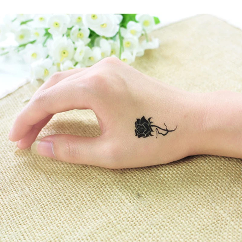 Rose Flower Transferable Tattoo Stickers Sexy Finger Temporary Tattoo Small Birthmarks Scar Cover Tattoo Sticker for Body Art
Rose Flower Transferable Tattoo Stickers Sexy Finger Temporary Tattoo Small Birthmarks Scar Cover Tattoo Sticker for Body Art