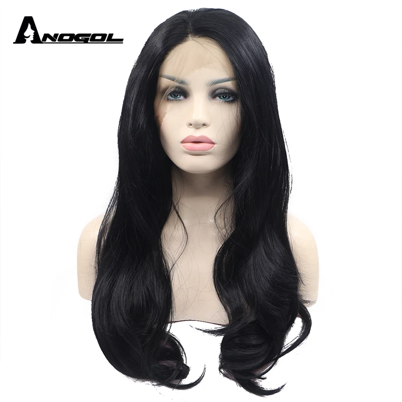 Anogol High Temperature Fiber Brazilian Hair 360 Frontal Long Natural Wave Black Wigs Synthetic Lace Front Wig For Women Cosplay
Anogol High Temperature Fiber Brazilian Hair 360 Frontal Long Natural Wave Black Wigs Synthetic Lace Front Wig For Women Cosplay
