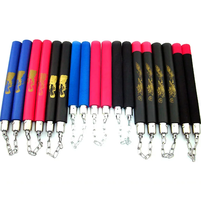 Hot Martial Art Foam Sponge Safe Fitness Nunchakus Nunchaku for Kids Children kung fu Beginners Training Bruce Lee pattern toy
Hot Martial Art Foam Sponge Safe Fitness Nunchakus Nunchaku for Kids Children kung fu Beginners Training Bruce Lee pattern toy