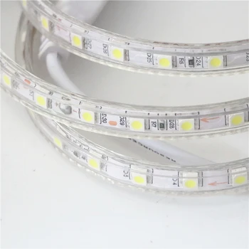 

1M 2M 3M 4M 5M 6M 7M 8M 9M 10M 15M 20M AC 220V EU Plug 5050 SMD Silicone Tube IP67 Waterproof 60LEDs/M LED Strip light Tape Lamp