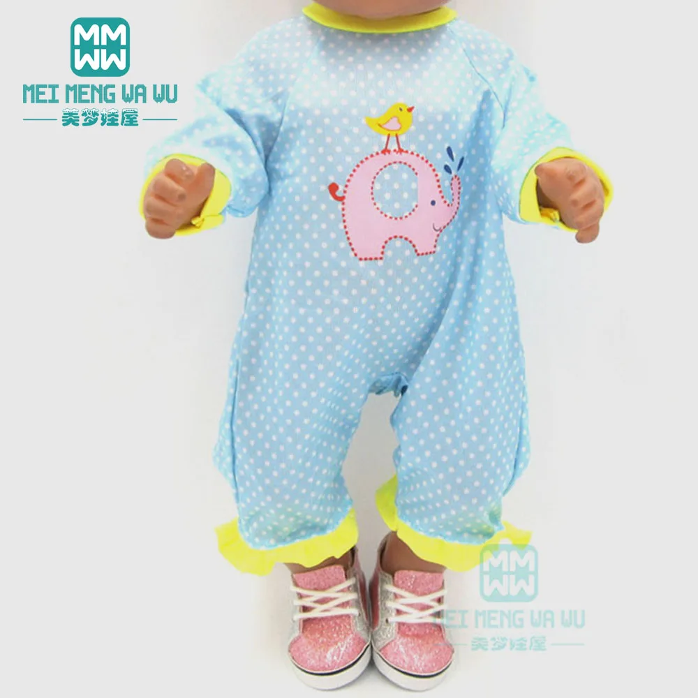 Doll Clothes for 43cm new born doll accessories Light blue piece crawling baby clothes
Doll Clothes for 43cm new born doll accessories Light blue piece crawling baby clothes