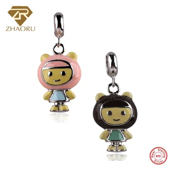 Zhaoru 925 Sterling Silver Enamel Pendant Charm Fit Bracelet & Bangle & Necklace DIY Fine Jewelry Charm None Stone
Zhaoru 925 Sterling Silver Enamel Pendant Charm Fit Bracelet & Bangle & Necklace DIY Fine Jewelry Charm None Stone
