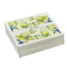 50 feuilles Styles mixtes filigrane léopard Animal Etc autocollants Nail Art conseils de transfert d'eau décalcomanies beauté temporaire tatouages outils(China)