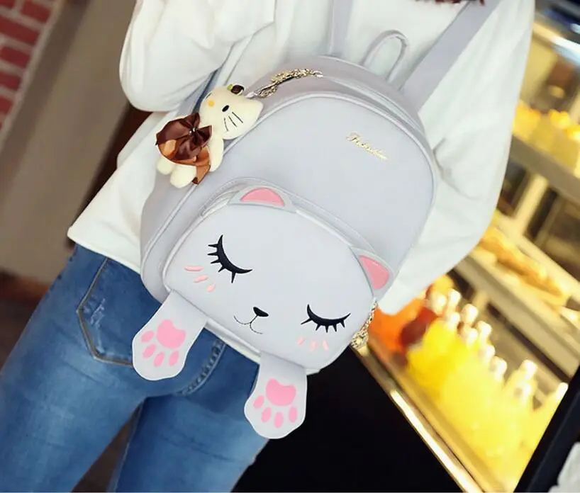 1 piece Shiny High Quality PU Leather Cat Paw embroidery ear face Shoulder School Bag backpack For Teenager Girl Travel Rucksac
1 piece Shiny High Quality PU Leather Cat Paw embroidery ear face Shoulder School Bag backpack For Teenager Girl Travel Rucksac
