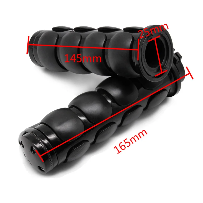 ROAOPP Motorcycle Hand Grips 25MM Handlebar One Pair For Harley Street Glide Kawasaki Vulcan 800 900 1500 1600 2000 Classic VN