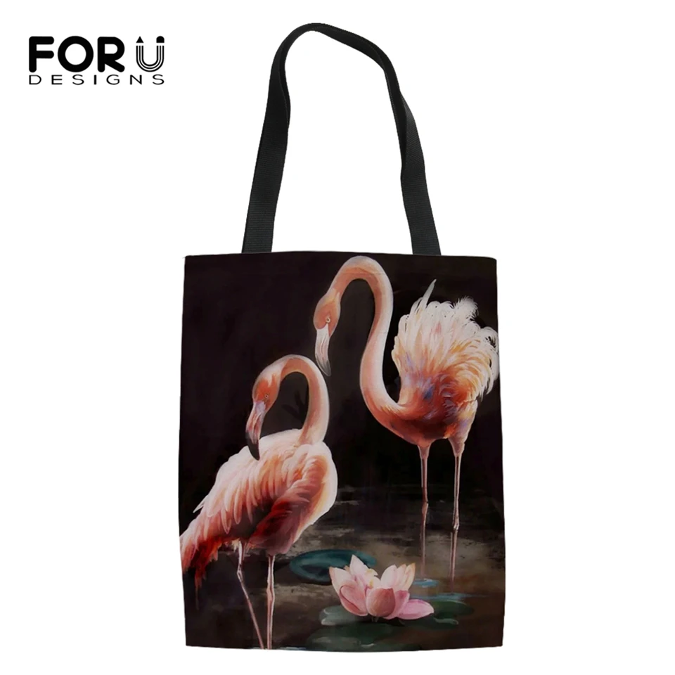 FORUDESIGNS Women Linen Bags Arts Flower Flamingo Pattern Fashion Shopping Bag Girls Handbag Ladys Cute Animal Canvas Bags
FORUDESIGNS Women Linen Bags Arts Flower Flamingo Pattern Fashion Shopping Bag Girls Handbag Ladys Cute Animal Canvas Bags