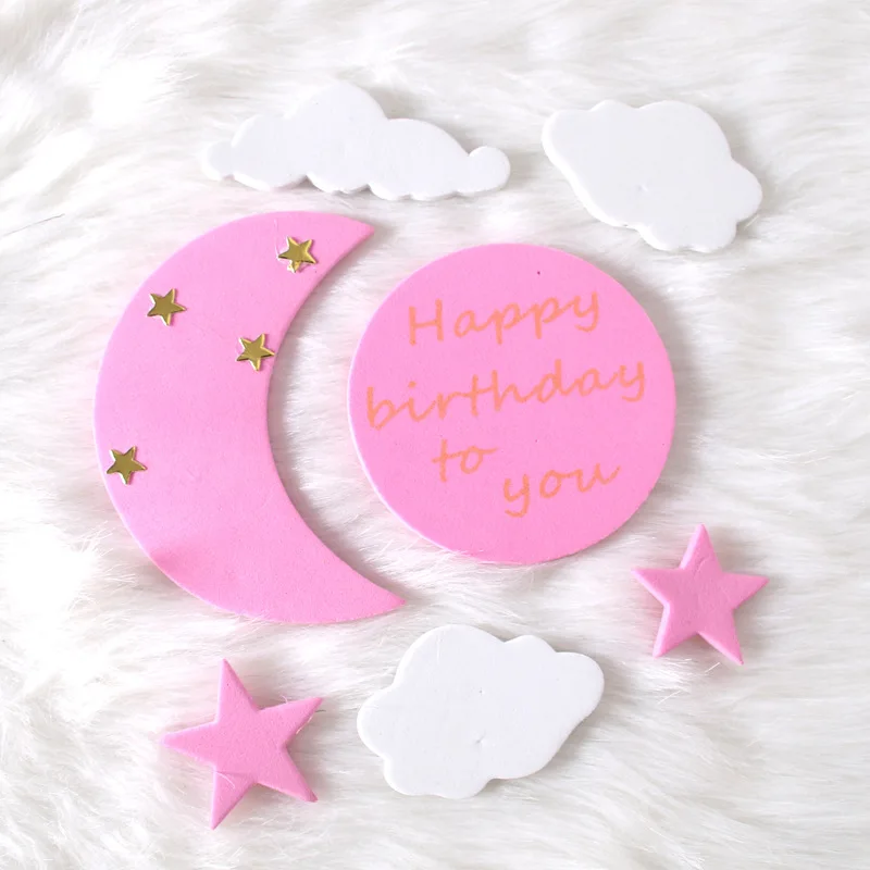 Moon Star Cloud Happy Birthday Cake Topper Cake Decoration Topper Set For Kid's Birthday Cake Decorating Tools Baby Shower
Moon Star Cloud Happy Birthday Cake Topper Cake Decoration Topper Set For Kid's Birthday Cake Decorating Tools Baby Shower