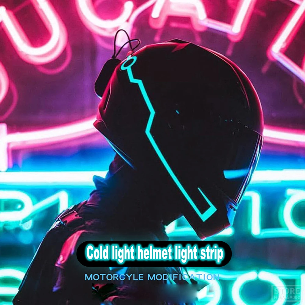 Ready Stock Motorcycle Helmet EL Cold Light Mod Kit Tron Helmets Mode Night Time Riding Signal Flashing Lights strip Bar DIY
Ready Stock Motorcycle Helmet EL Cold Light Mod Kit Tron Helmets Mode Night Time Riding Signal Flashing Lights strip Bar DIY