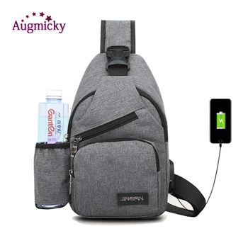2019 Male Leisure Sling Chest Pack Crossbody Bag for women Messenger Canvas USB Charging Men Travel Bags Handbag Shoulder Bags
2019 Male Leisure Sling Chest Pack Crossbody Bag for women Messenger Canvas USB Charging Men Travel Bags Handbag Shoulder Bags
