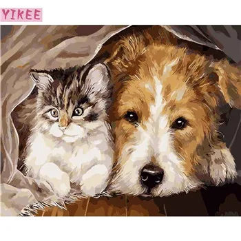 YIKEE diamond painting dog and cat Full Drill Diamond Embroidery Sale Handmade Wall Decor Scenery Mosaic Crystal k647
YIKEE diamond painting dog and cat Full Drill Diamond Embroidery Sale Handmade Wall Decor Scenery Mosaic Crystal k647