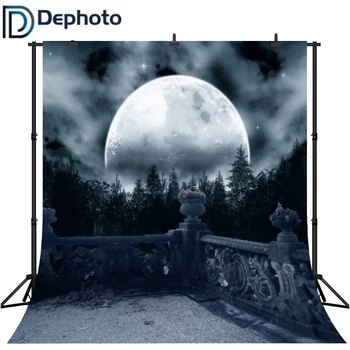 Dephoto Vinyl Photography Backgrounds Dark Horror Night Full Moon Trees Gloomy Balcony View Halloween Theme Photo Backdrop
Dephoto Vinyl Photography Backgrounds Dark Horror Night Full Moon Trees Gloomy Balcony View Halloween Theme Photo Backdrop