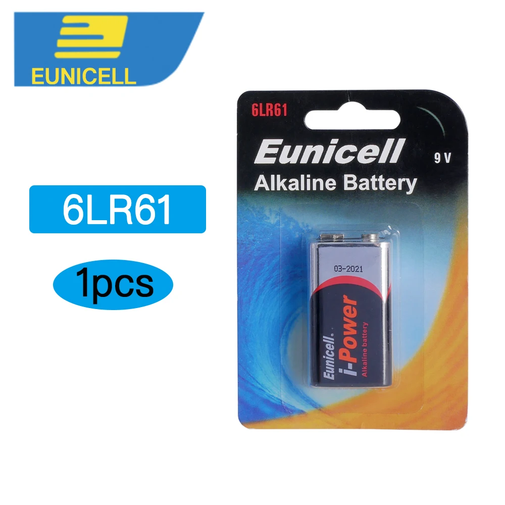Eunicell 1PCS Dry Battery 9V 6LR61 PPP3 1604A Alkaline Battery Non-rechargeable Batteries for Radio,Camera,Toys etc
Eunicell 1PCS Dry Battery 9V 6LR61 PPP3 1604A Alkaline Battery Non-rechargeable Batteries for Radio,Camera,Toys etc