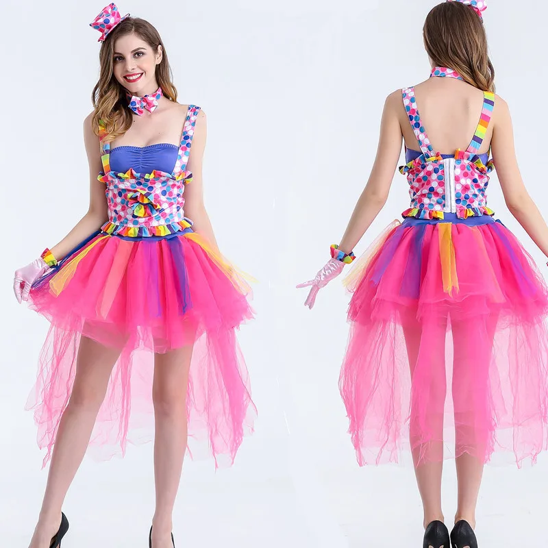 Holiday Cosplay Party Dress Up Clown Suit Costume Variety Funny Clown Costumes Adult Woman Joker Costume
Holiday Cosplay Party Dress Up Clown Suit Costume Variety Funny Clown Costumes Adult Woman Joker Costume