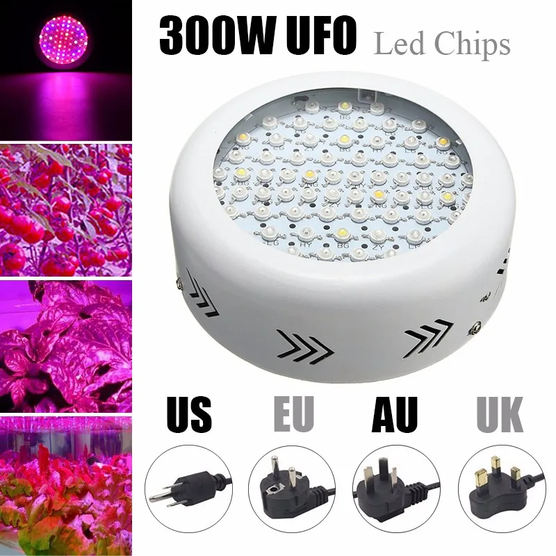 300W Full Spectrum UF0 LED Grow Lights Indoor Plant Lamp Flowering Hydroponics System Garden Coverage Adjustable 85V-265V
300W Full Spectrum UF0 LED Grow Lights Indoor Plant Lamp Flowering Hydroponics System Garden Coverage Adjustable 85V-265V