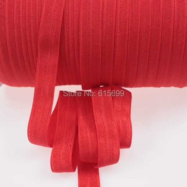 Solid Color Fold Over Elastic Ribbon #235-Poppy Red, 5/8" hair accessories for women, 50yards/lot
Solid Color Fold Over Elastic Ribbon #235-Poppy Red, 5/8" hair accessories for women, 50yards/lot