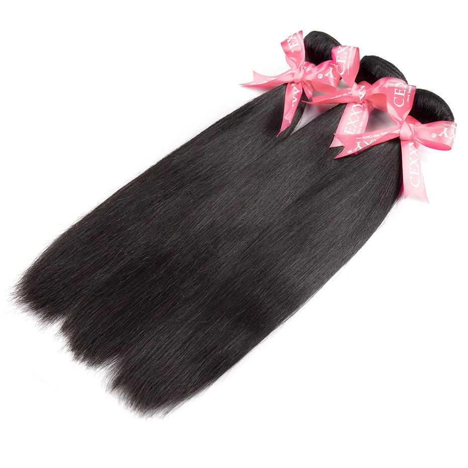 Cexxy Straight Bundles With Closure Brazilian Hair Weave Bundles With Closure Human Hair Extension Long Hair 8-34 36 38 40Inch Cexxy Straight Bundles With Closure Brazilian Hair Weave Bundles With Closure Human Hair Extension Long Hair 8-34 36 38 40Inch