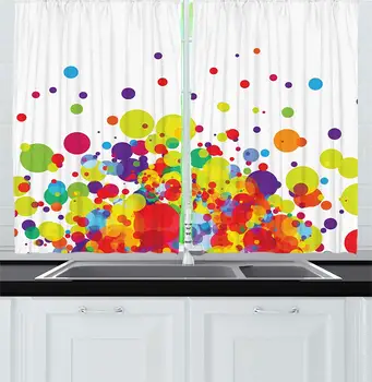 Modern Curtains Abstract Geometrical Image Circles Rounds Rainbow Colors Image Artwork Window Decor Panels Set Cafe
Modern Curtains Abstract Geometrical Image Circles Rounds Rainbow Colors Image Artwork Window Decor Panels Set Cafe