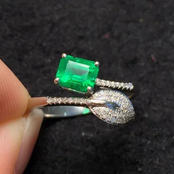 Fine Jewelry Real Pure 18K White Gold 100% Natural Emerald Gemstone 0.75ct Diamond Female's Wedding Rings for Women's Fine Rings
Fine Jewelry Real Pure 18K White Gold 100% Natural Emerald Gemstone 0.75ct Diamond Female's Wedding Rings for Women's Fine Rings