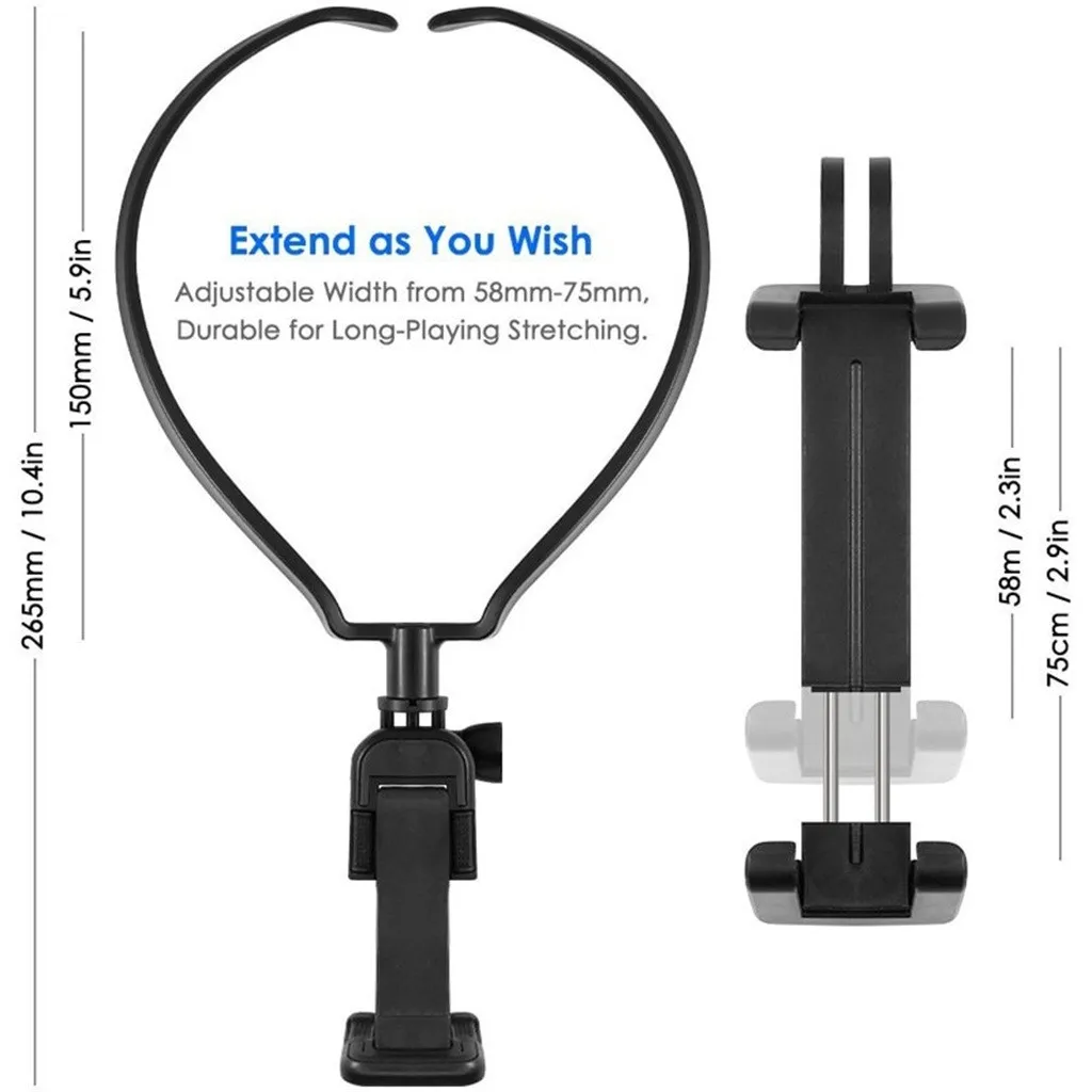Collar video creative hanging neck mobile phone holder adjustable 180 degree lazy phone stand video recording life for Iphone
Collar video creative hanging neck mobile phone holder adjustable 180 degree lazy phone stand video recording life for Iphone