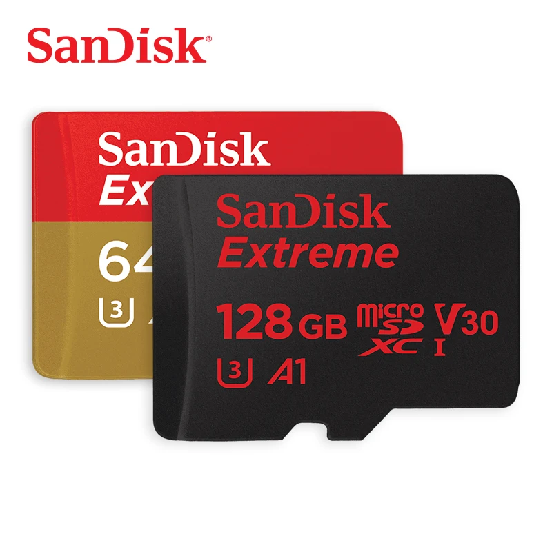 

SanDisk Memory Card Extreme UHS-I microSDHC/microSDXC Class10 Trans Flash Card 100MB/s 32GB 64GB 128GB TF C10 U3 V30 SDSQXNE