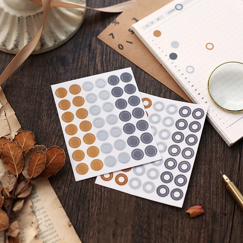 4PCS/ PACK Kawaii Cute Round Ring Sticker Marker Planner Diary Stationery Stickers Scrapbooking Bullet Journal Papeleria sl1424
4PCS/ PACK Kawaii Cute Round Ring Sticker Marker Planner Diary Stationery Stickers Scrapbooking Bullet Journal Papeleria sl1424