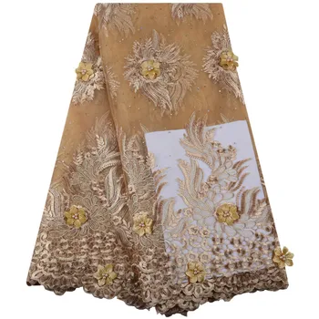 Latest African French Lace Fabric High Quality 3D Flower Lace Fabric Nigerian Embroidered Tulle Lace Fabric For Wedding Y1439
Latest African French Lace Fabric High Quality 3D Flower Lace Fabric Nigerian Embroidered Tulle Lace Fabric For Wedding Y1439