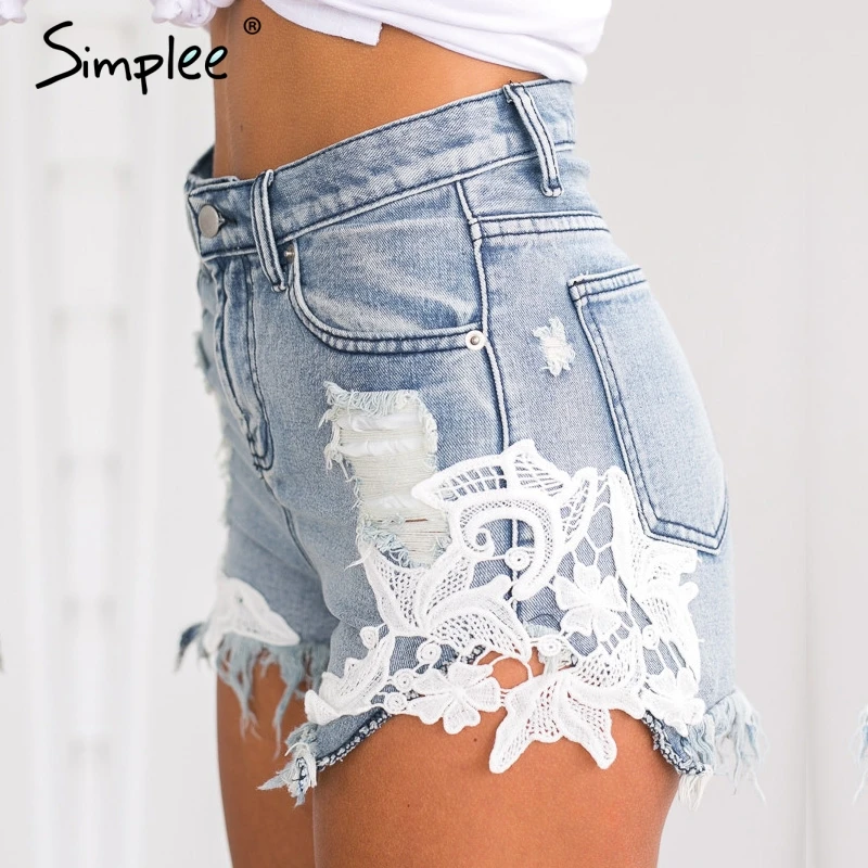 Simplee 2018 ripped pocket women shorts Summer casual denim shorts vintage hot shorts denim shorts for women
Simplee 2018 ripped pocket women shorts Summer casual denim shorts vintage hot shorts denim shorts for women
