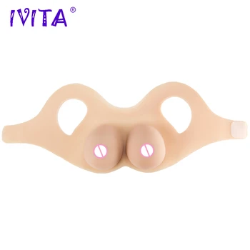

IVITA 1600g Silicone Breast Forms Fake Boobs Breasts Big Tits For Shemale Transgender Crossdresser Drag Queen Transvestite