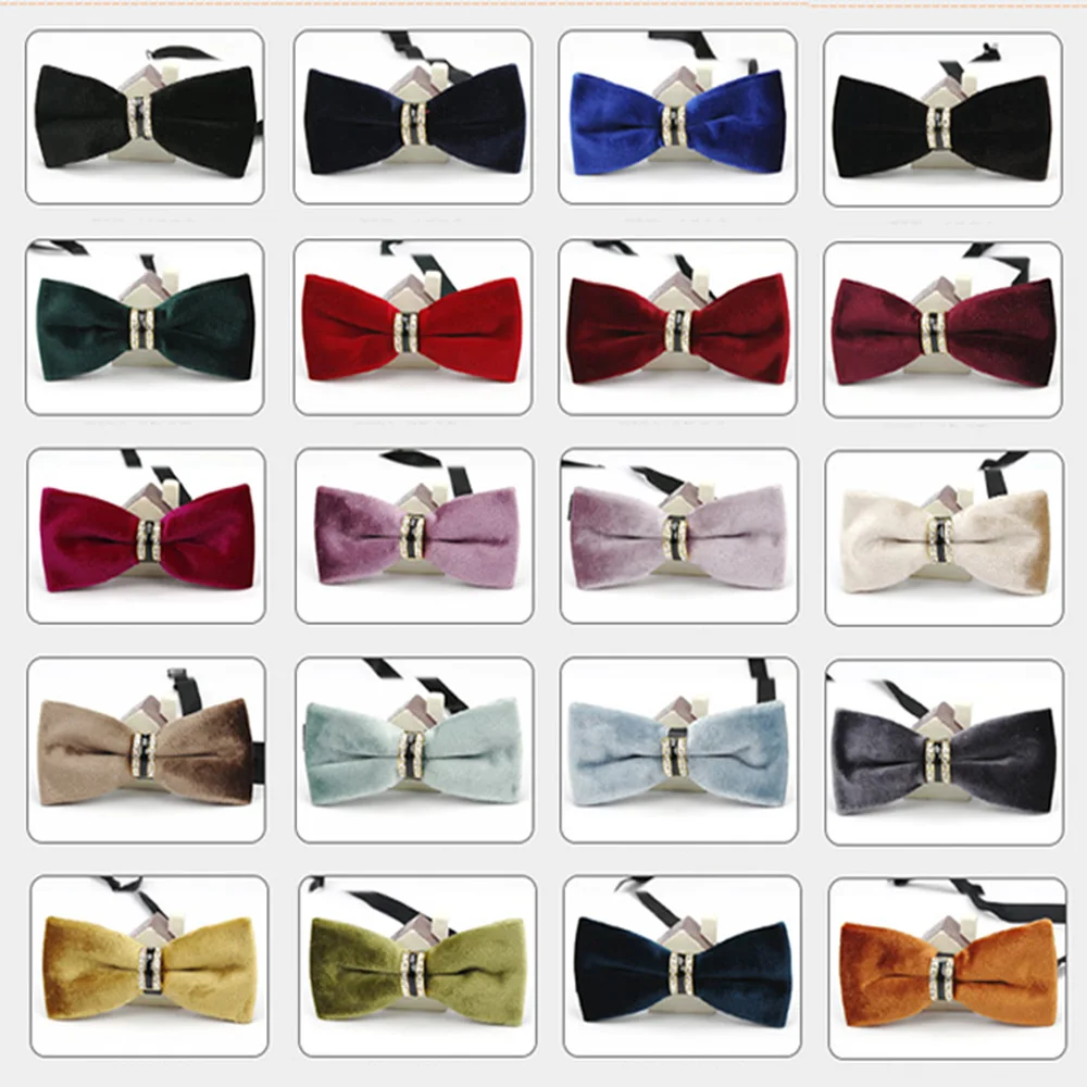 Men High Quality Crystal Velvet Bowtie Wedding Party Adjustable Necktie BWTYF0156
Men High Quality Crystal Velvet Bowtie Wedding Party Adjustable Necktie BWTYF0156
