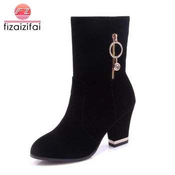 Coolcept Plus Size 33-46 High Heel Women Boots Crystal Fur Warm Winter Shoes Woman Thick Heel Mid Calf Boots Fashion Shoes
Coolcept Plus Size 33-46 High Heel Women Boots Crystal Fur Warm Winter Shoes Woman Thick Heel Mid Calf Boots Fashion Shoes