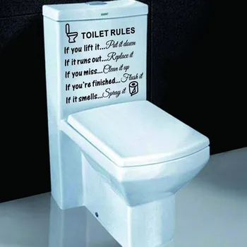 #47 Hot Sale Toilet Stickers Bathroom Rule Waterproof Detachable Interesting Adhesivos Bathroom Accessories Наклейки На Стену
#47 Hot Sale Toilet Stickers Bathroom Rule Waterproof Detachable Interesting Adhesivos Bathroom Accessories Наклейки На Стену
