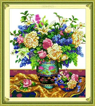 Top Quality 2016 New Free Shipping Printing Cross Stitch Fabric Vase Flowers European Oil Painting Embroidery Kits Hall Deco
Top Quality 2016 New Free Shipping Printing Cross Stitch Fabric Vase Flowers European Oil Painting Embroidery Kits Hall Deco