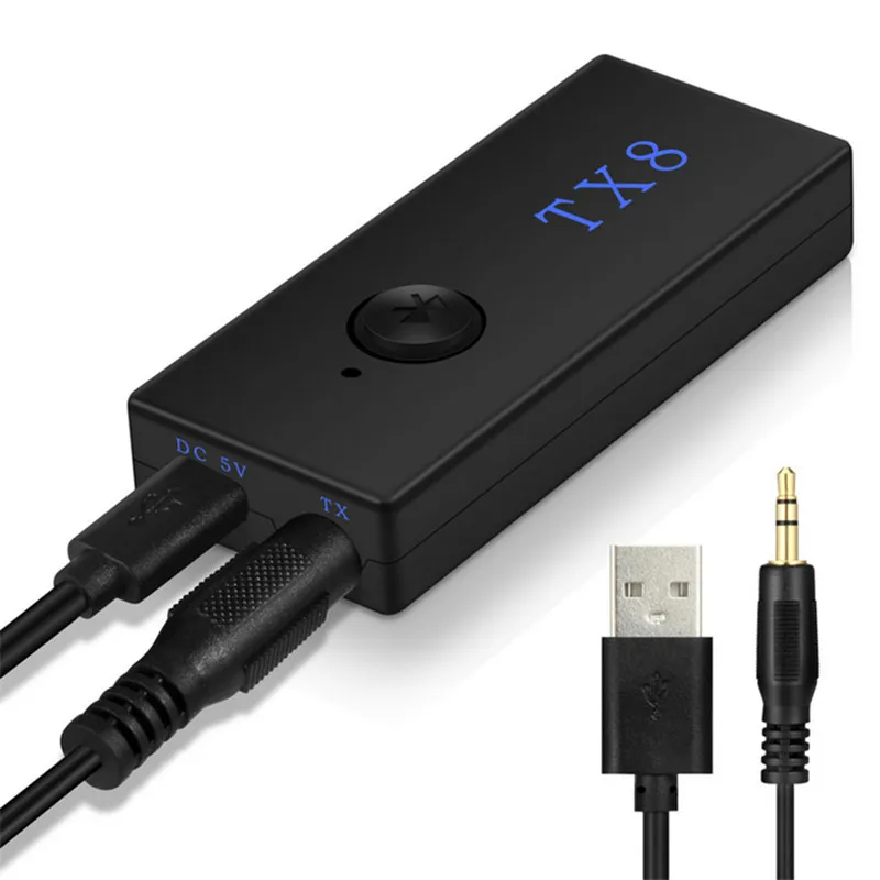 X8 Bluetooth Transmitter Wireless Bluetooth Audio Transmitter RCA 3.5mm Adapter for TV Headphone PC Laptop Tablet MP3 MP4 TV
X8 Bluetooth Transmitter Wireless Bluetooth Audio Transmitter RCA 3.5mm Adapter for TV Headphone PC Laptop Tablet MP3 MP4 TV