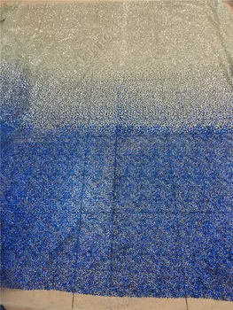 Blue and silver glitter mesh lace fabric YG-91215 All glitter pattern lace fabric for wedding dress
Blue and silver glitter mesh lace fabric YG-91215 All glitter pattern lace fabric for wedding dress