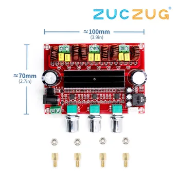 TPA3116 2.1 Digital Audio Amplifier Board TPA3116D2 Subwoofer Speaker Amplifiers DC12V-24V 2*50W+100W
TPA3116 2.1 Digital Audio Amplifier Board TPA3116D2 Subwoofer Speaker Amplifiers DC12V-24V 2*50W+100W