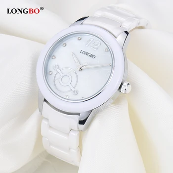 2020 Luxury Women Watch LONGBO Top Brand Ceramic White Gold Strap Women Wrist Watch Unique Geneva Lady Clock Relogio Feminino
2020 Luxury Women Watch LONGBO Top Brand Ceramic White Gold Strap Women Wrist Watch Unique Geneva Lady Clock Relogio Feminino