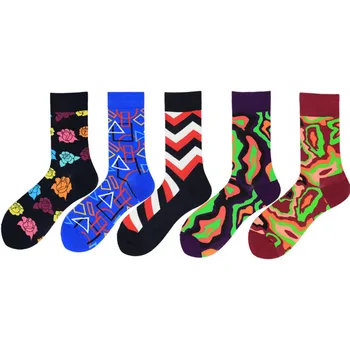 PEONFLY 5pairs/lot 2019 New Coming Men Socks Funny British Style Casual Hit Color Happy Socks Cotton Long Chaussettes Homme
PEONFLY 5pairs/lot 2019 New Coming Men Socks Funny British Style Casual Hit Color Happy Socks Cotton Long Chaussettes Homme