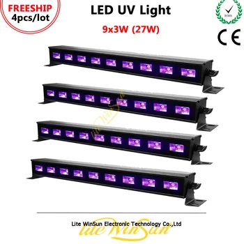 Litewinsune 4pcs 9*3W LED UV Wash Light 27W Ultraviolet Party Fluorescent Party Bar Purple Washer Lighting LED
Litewinsune 4pcs 9*3W LED UV Wash Light 27W Ultraviolet Party Fluorescent Party Bar Purple Washer Lighting LED