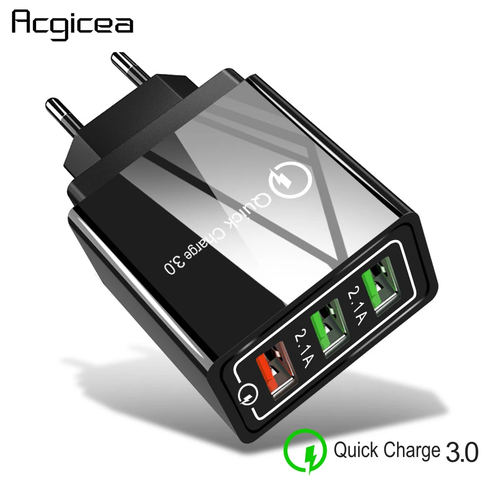 USB Charger Quick Charge 3.0 Universal Fast Charging Power Adapter For iPad iPhone Samsung Xiaomi Tablet EU Plug Phone Charger
USB Charger Quick Charge 3.0 Universal Fast Charging Power Adapter For iPad iPhone Samsung Xiaomi Tablet EU Plug Phone Charger