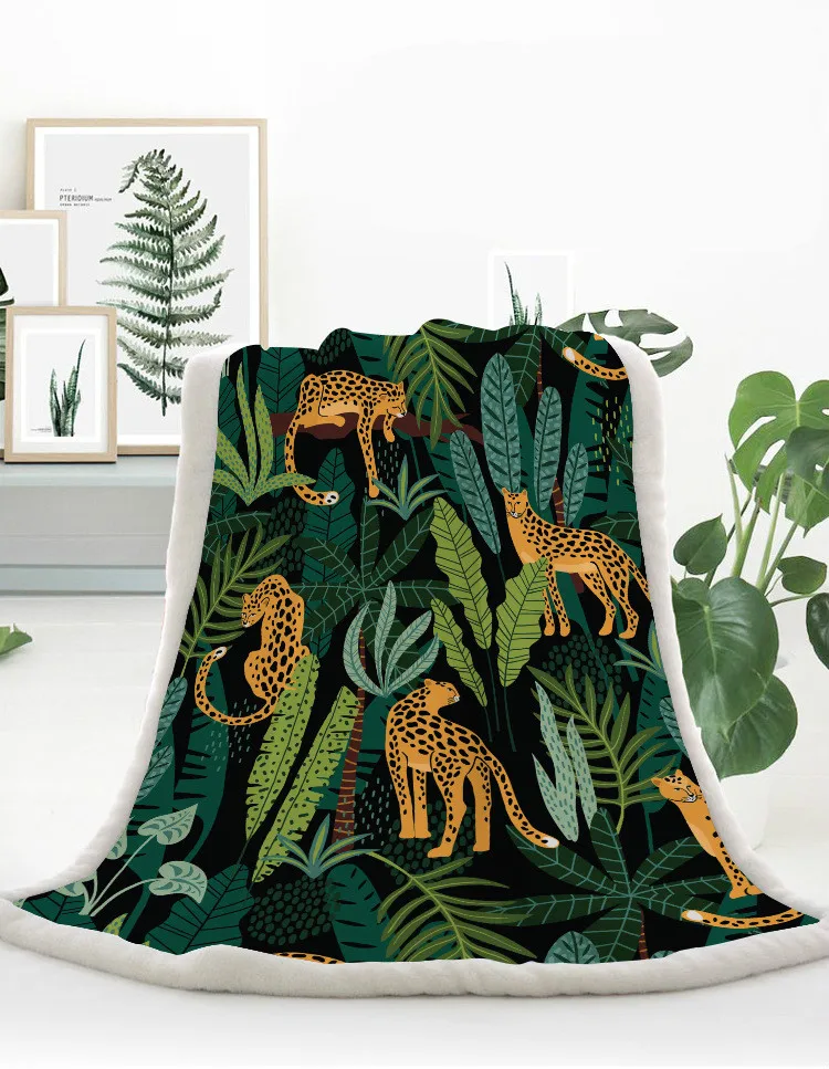 Printing Tropical Large Leaves Soft Plush Plaid Manta For Adults Couch Plaid Layout Throw Blanket Manta Sofa Blankets for Bed
Printing Tropical Large Leaves Soft Plush Plaid Manta For Adults Couch Plaid Layout Throw Blanket Manta Sofa Blankets for Bed