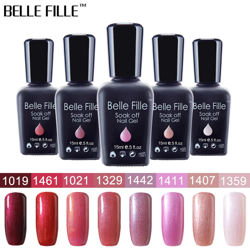 BELLE FILLE Bling Gel Polish Glitter Soak Off UV 15ml Gel Nail Polish UV Gel Lacquer Nail Art Vernis Semi Permanent 1019-1461
BELLE FILLE Bling Gel Polish Glitter Soak Off UV 15ml Gel Nail Polish UV Gel Lacquer Nail Art Vernis Semi Permanent 1019-1461
