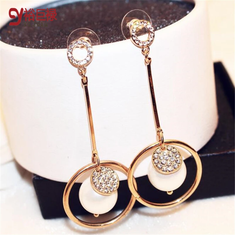 Fashion fashionista essential exaggerated long tassel gold color zircon Earrings female gold boucle d'oreille earrings for women
Fashion fashionista essential exaggerated long tassel gold color zircon Earrings female gold boucle d'oreille earrings for women