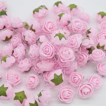 100pcs 2cm Mini PE Foam Rose Artificial Flower Heads Handmade Wreath Roses DIY Crafts Supplies Wedding Party Box Decoration
100pcs 2cm Mini PE Foam Rose Artificial Flower Heads Handmade Wreath Roses DIY Crafts Supplies Wedding Party Box Decoration
