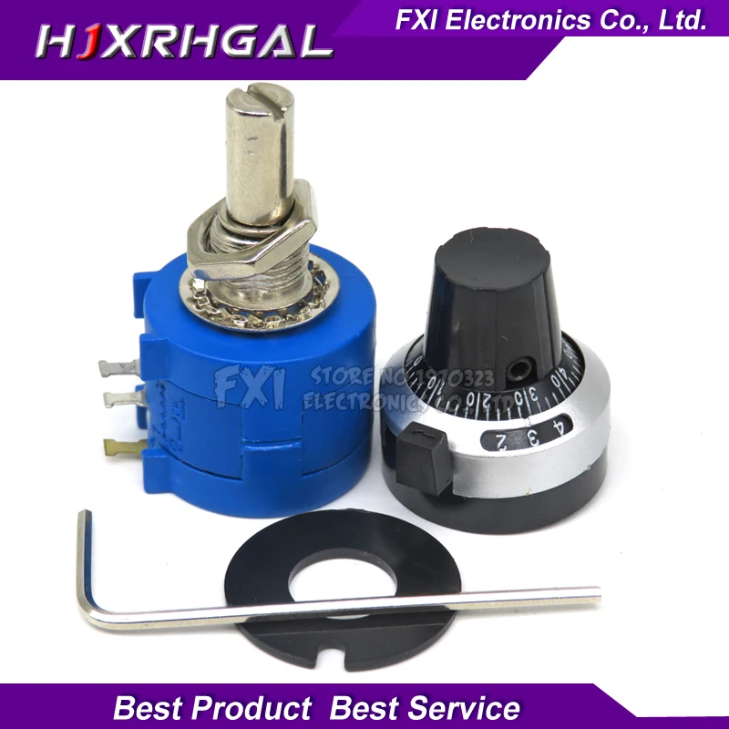 3590S-2 3590S Series Precision Multiturn Potentiometer 10 Ring Adjustable Resistor+1PCS Turns Counting Dial Rotary 6.35mm Knob
3590S-2 3590S Series Precision Multiturn Potentiometer 10 Ring Adjustable Resistor+1PCS Turns Counting Dial Rotary 6.35mm Knob